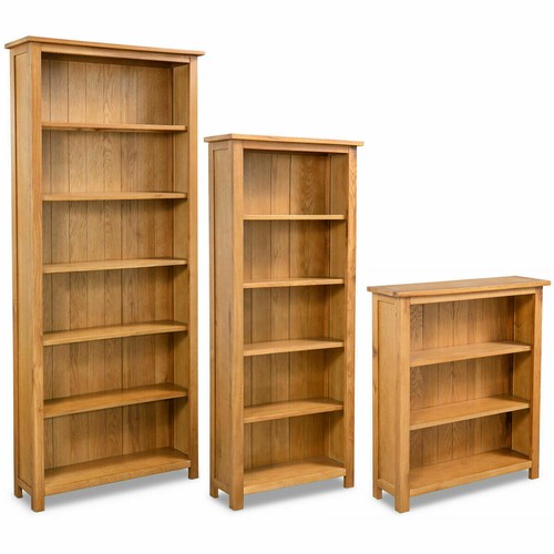 Bücherregal massiv holz eiche - holz,